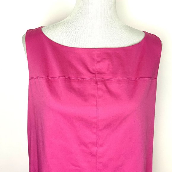 Lauren Ralph Lauren Pink Cotton Shift  Career Dress Sz 14 - Picture 4 of 16